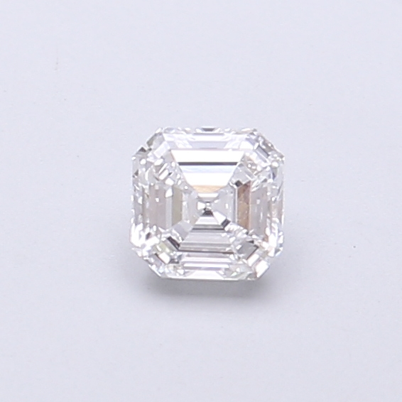 Actual 0.31 carat D Asscher lab-grown diamond