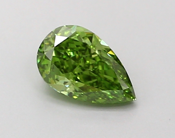0.41 ct Pear Fancy Vivid Green Lab-Grown Diamond