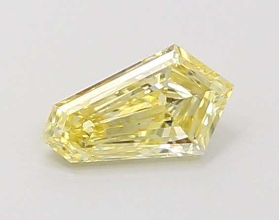 0.28 ct Shield Fancy Vivid Yellow Lab-Grown Diamond