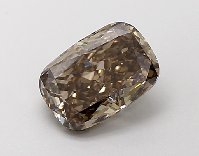 3.98 ct Cushion Fancy Vivid Black Lab-Grown Diamond