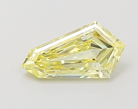 0.32 ct Shield Fancy Vivid Yellow Lab-Grown Diamond