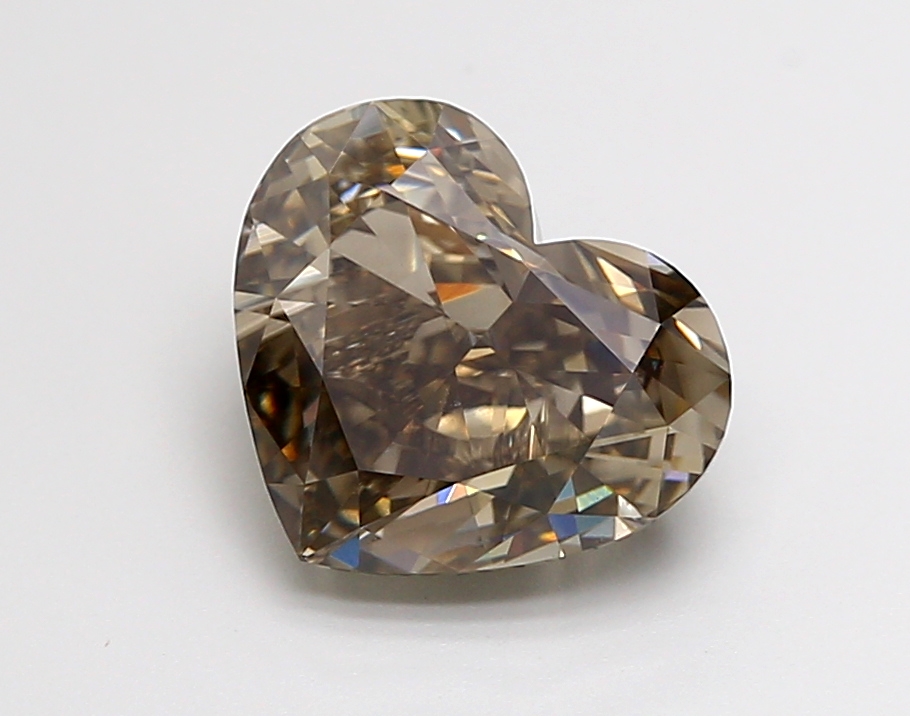 3.35 ct Heart Fancy Vivid Black Lab-Grown Diamond