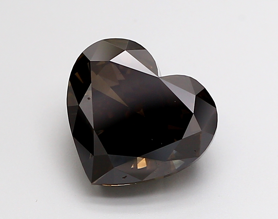 4.05 ct Heart Fancy Vivid Black Lab-Grown Diamond