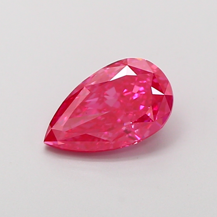 0.26 ct Pear Fancy Vivid Pink Lab-Grown Diamond
