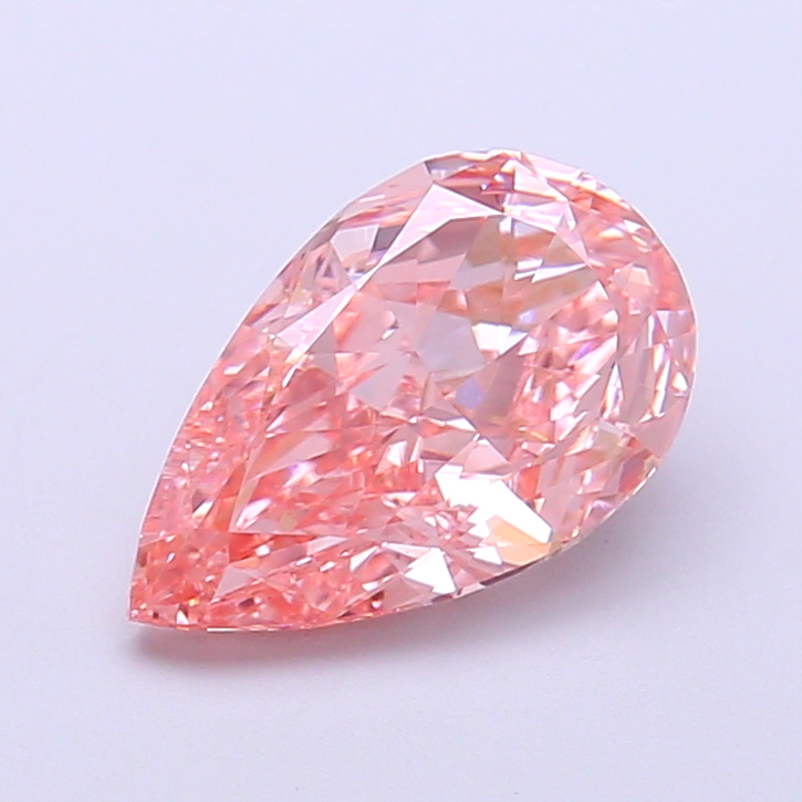 1.89 ct Pink (Vivid) VVS2 Pear Modified lab-grown diamond
