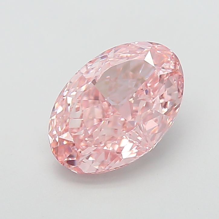5.02 ct Pink (Intense) VS1 Oval Modified lab-grown diamond