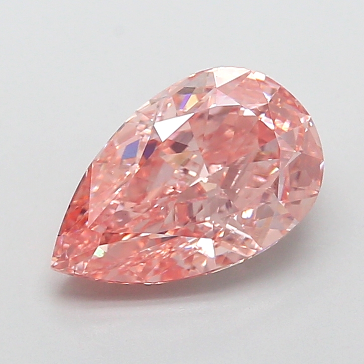 2.64 ct Pink (Intense) VS1 Pear Modified lab-grown diamond