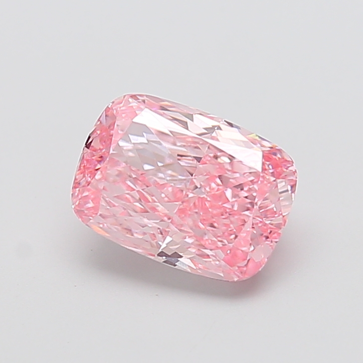 2.50 ct Pink (Vivid) VS1 Cushion lab-grown diamond