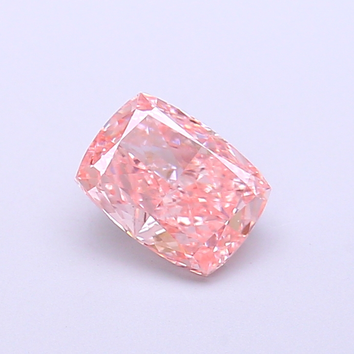 0.91 ct Pink (Intense) VS1 Cushion lab-grown diamond