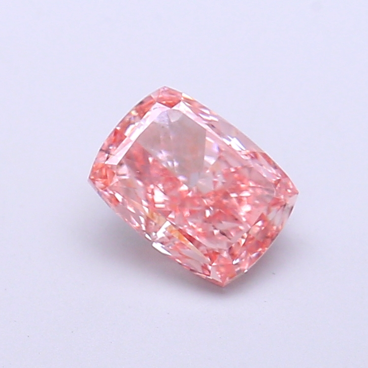 1.00 ct Pink (Intense) VS2 Cushion lab-grown diamond
