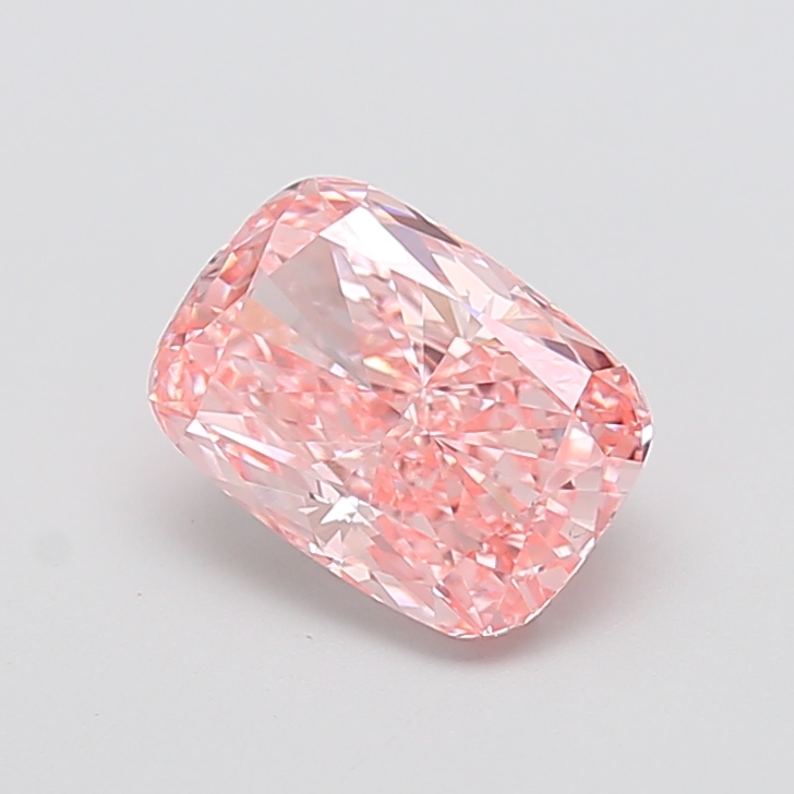 2.36 ct Pink (Vivid) VS1 Cushion lab-grown diamond