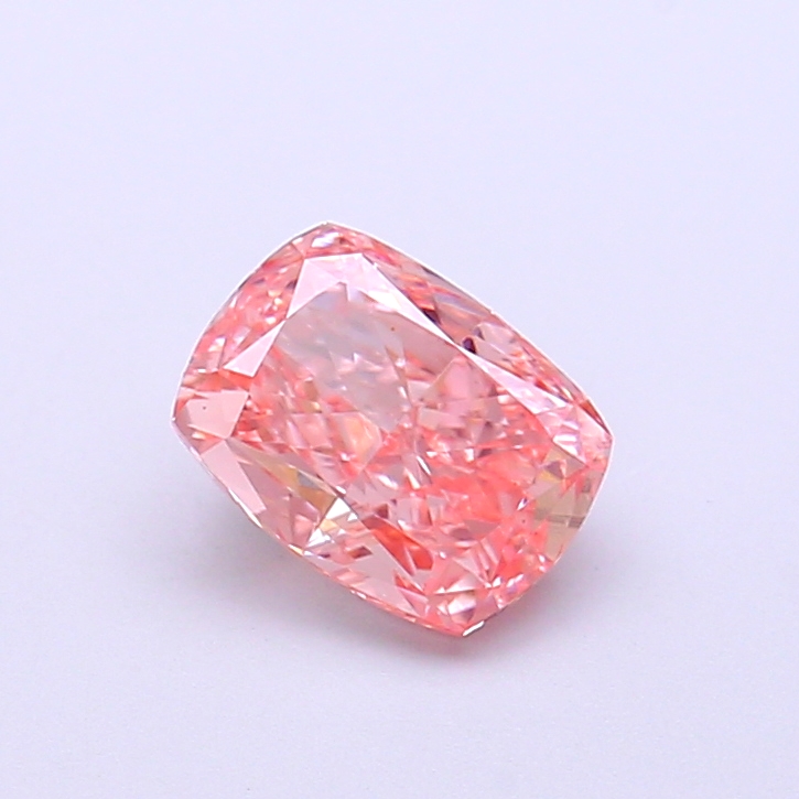 1.05 ct Pink (Vivid) VS1 Cushion lab-grown diamond
