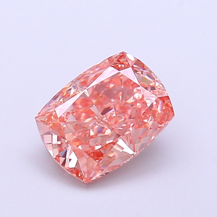 1.53 ct Pink (Fancy) VVS2 Cushion lab-grown diamond