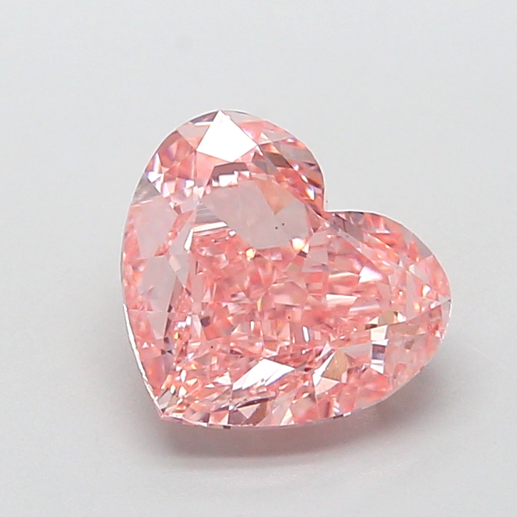 2.57 ct Pink (Intense) VS1 Heart Modified lab-grown diamond