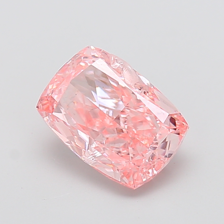 3.06 ct Pink (Vivid) VS1 Cushion lab-grown diamond