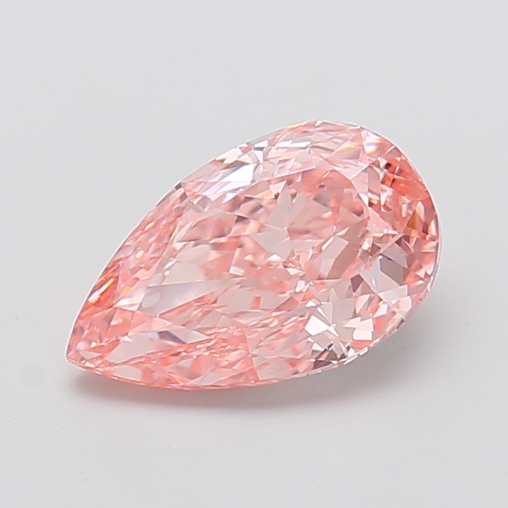 3.01 ct Pink (Intense) VS1 Pear Modified lab-grown diamond