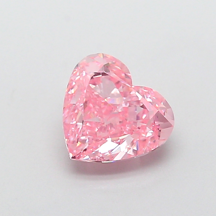 1.54 ct Pink (Vivid) VS1 Heart Modified lab-grown diamond