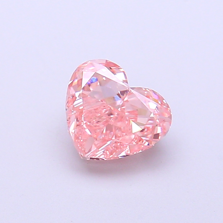 1.11 ct Pink (Intense) VS1 Heart Modified lab-grown diamond