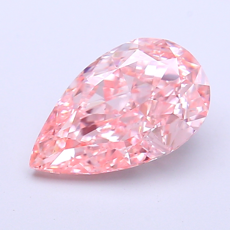 2.86 ct Pink (Vivid) VS1 Pear Modified lab-grown diamond