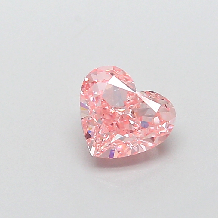 0.99 ct Pink (Vivid) VS1 Heart Modified lab-grown diamond