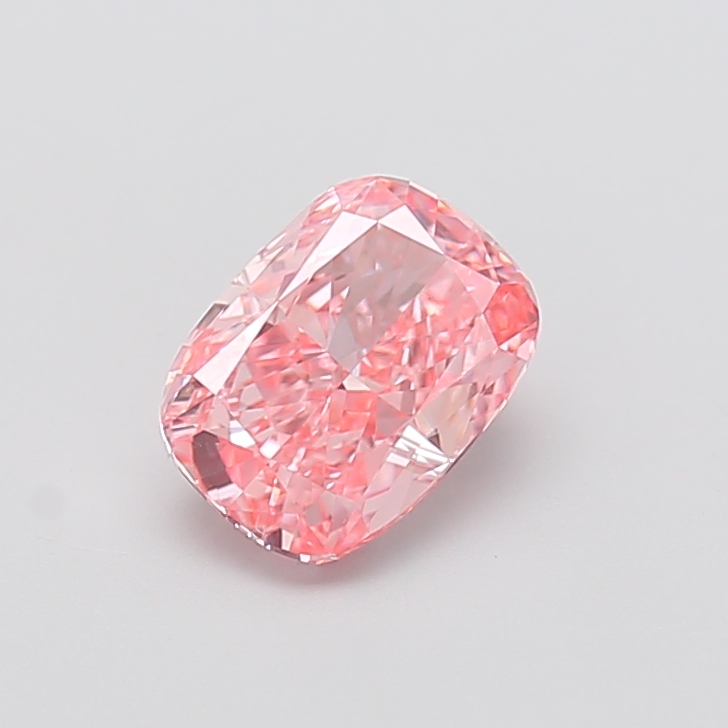 1.74 ct Pink (Vivid) VS1 Cushion lab-grown diamond