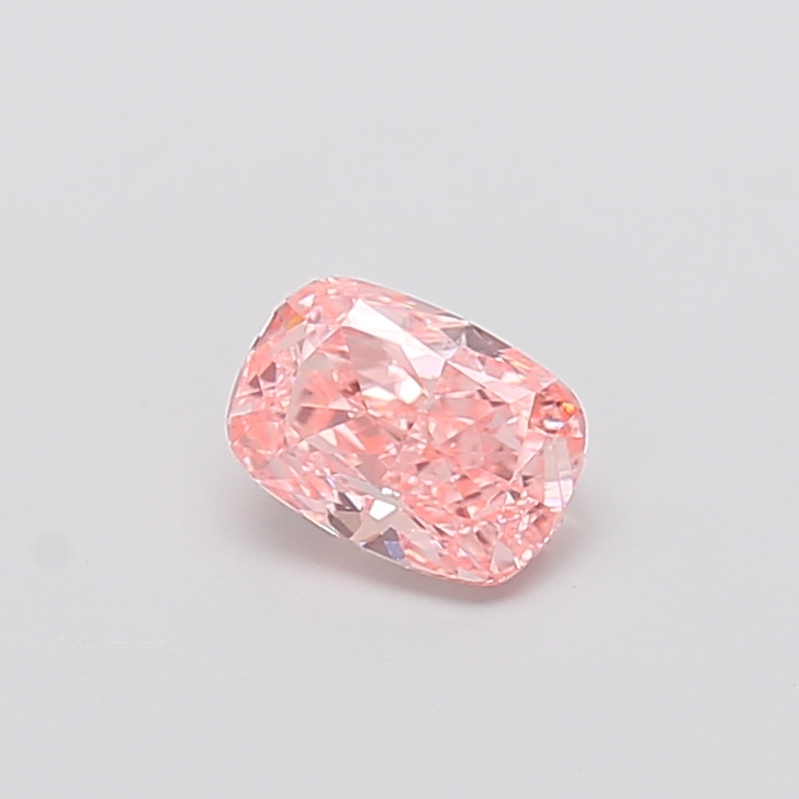 0.93 ct Pink (Vivid) VVS2 Cushion lab-grown diamond