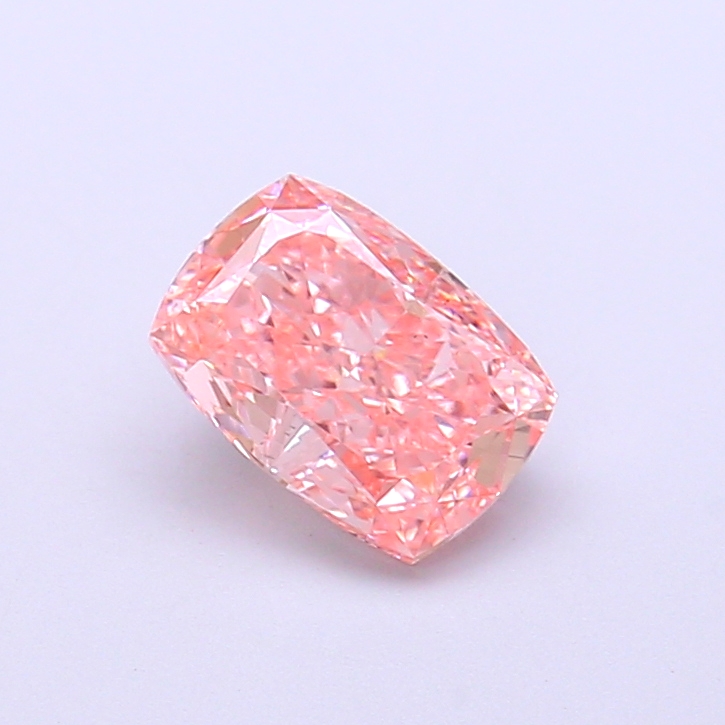1.04 ct Pink (Vivid) VS1 Cushion lab-grown diamond