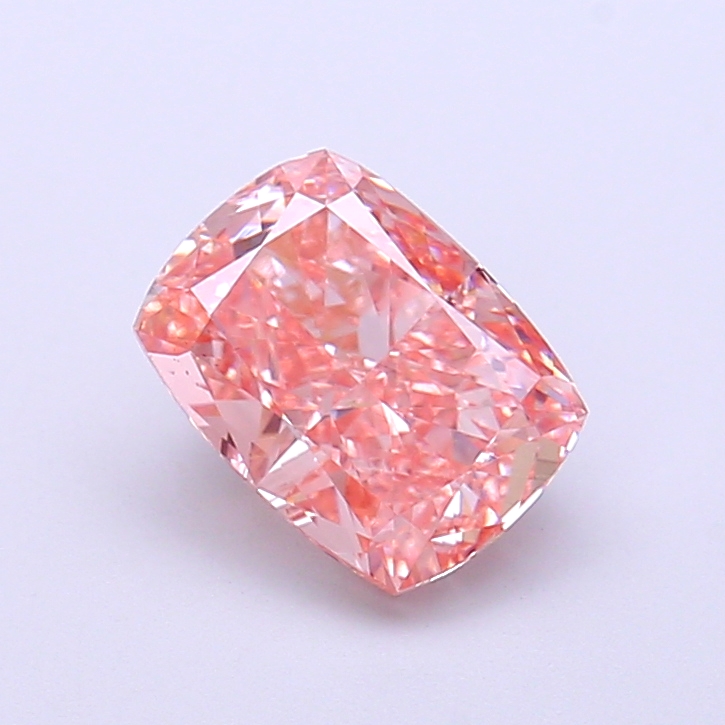 1.54 ct Pink (Intense) VS1 Cushion lab-grown diamond