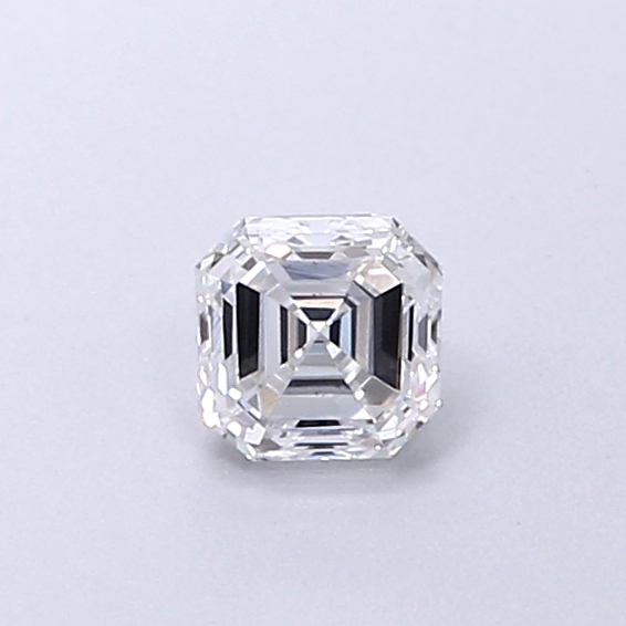 Actual 0.29 carat D Asscher lab-grown diamond