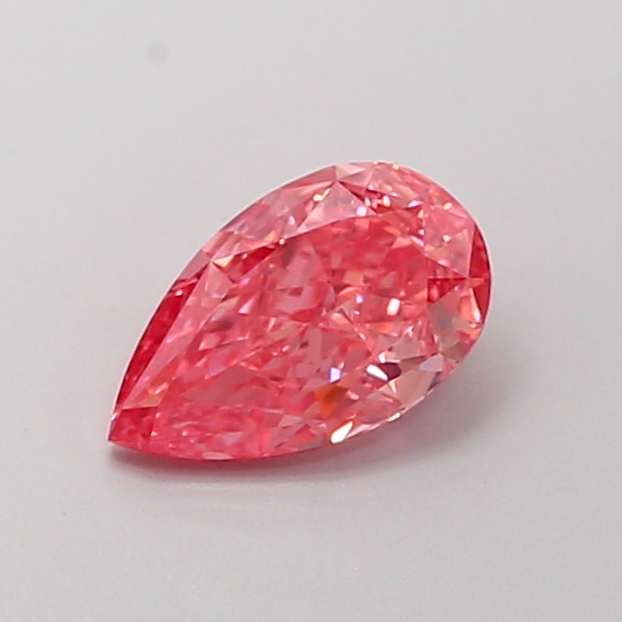 0.26 ct Pear Fancy Vivid Pink Lab-Grown Diamond