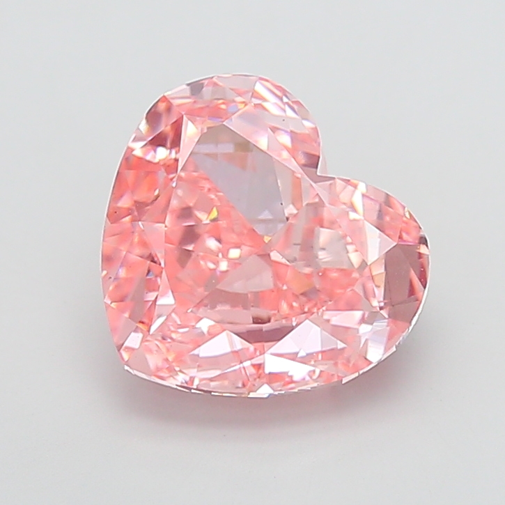 10.04 ct Pink (Vivid) VS1 Heart Modified lab-grown diamond