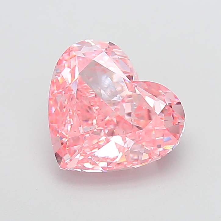 6.01 ct Pink (Vivid) VS2 Heart Modified lab-grown diamond
