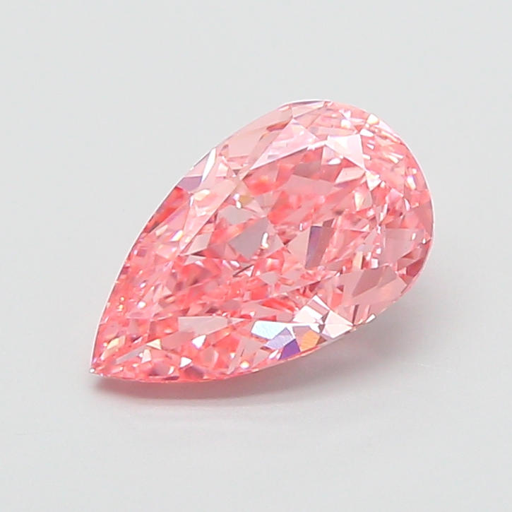 3.08 ct Pink (Vivid) VS1 Pear Modified lab-grown diamond