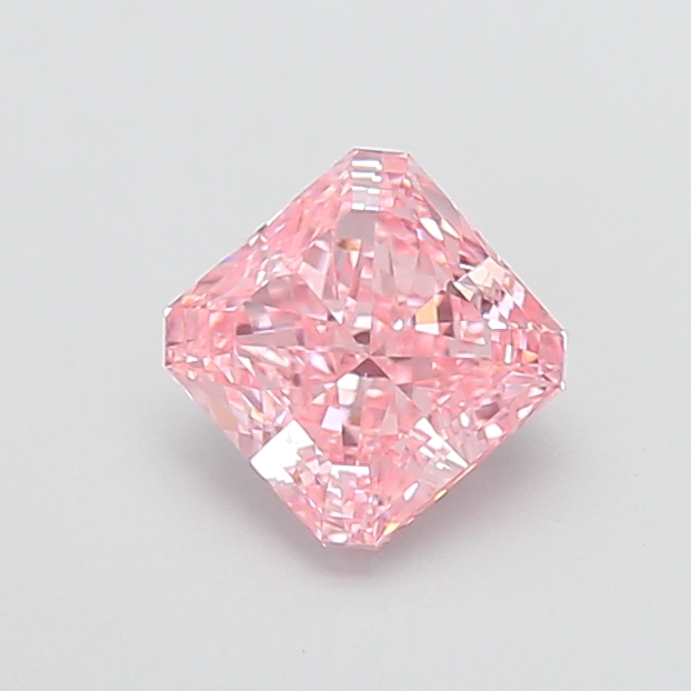 2.01 ct Pink (Vivid) VVS2 Square Radiant lab-grown diamond