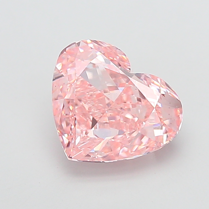 6.05 ct Pink (Intense) VS1 Heart Modified lab-grown diamond