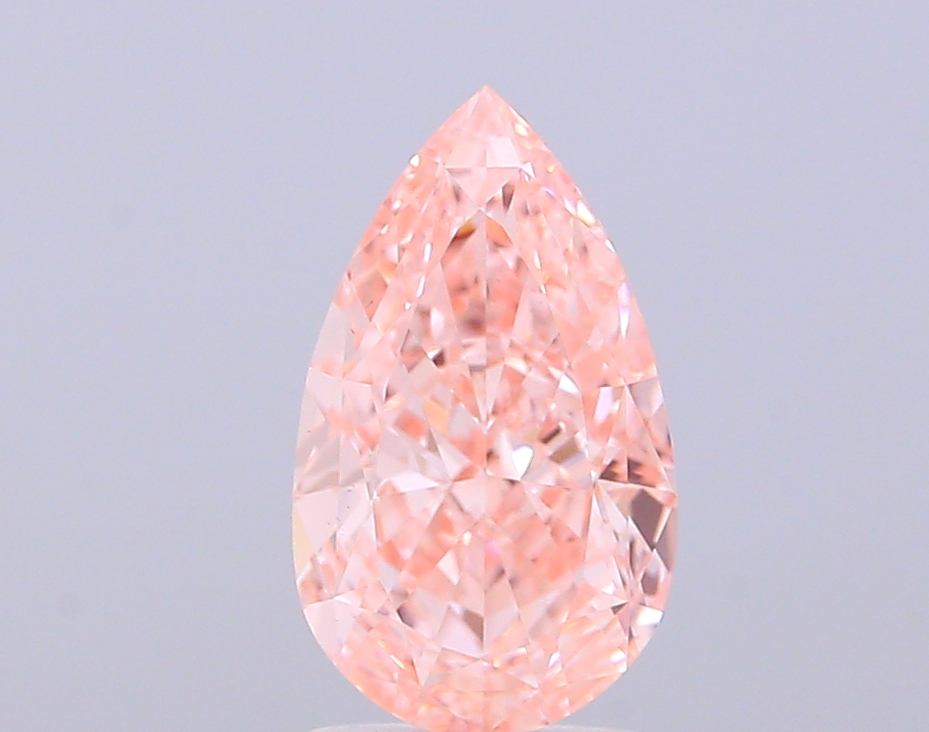 2.02 ct Pear, Fancy Intense Pink VS1 IGI CVD