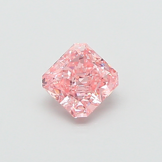 0.96 ct Pink (Vivid) VS1 Square Radiant lab-grown diamond
