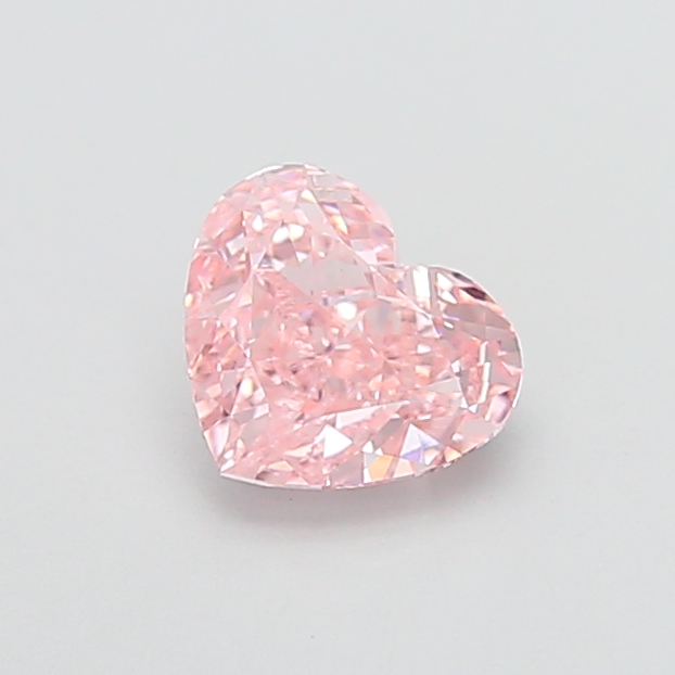 1.68 ct Pink (Vivid) VS1 Heart Modified lab-grown diamond