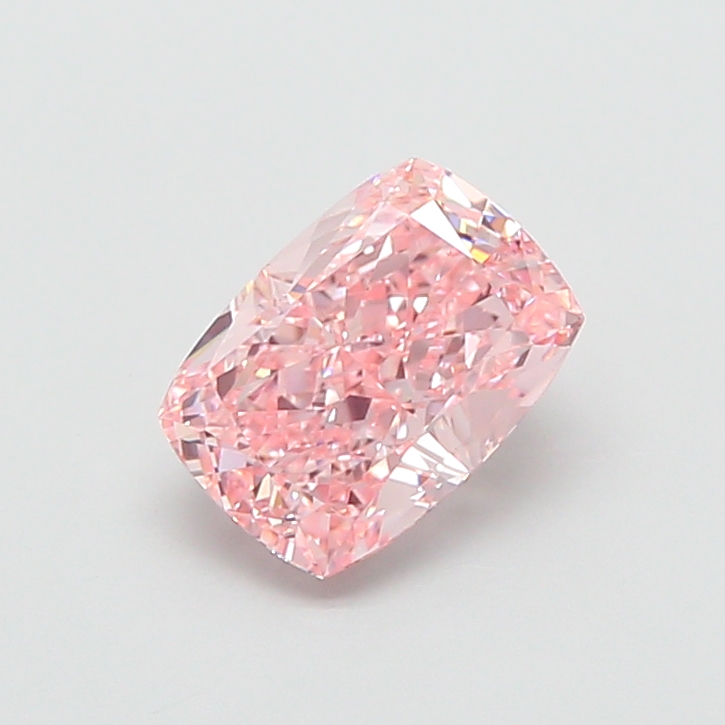 2.39 ct Pink (Intense) VS1 Cushion lab-grown diamond