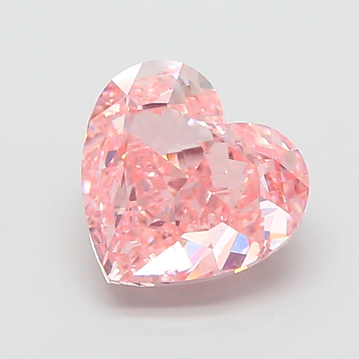 4.81 ct Pink (Vivid) VS1 Heart Modified lab-grown diamond
