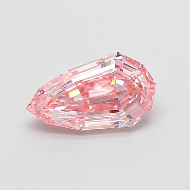 2.12 ct Pink (Intense) VS1 Modified Pear Step Cut lab-grown diamond