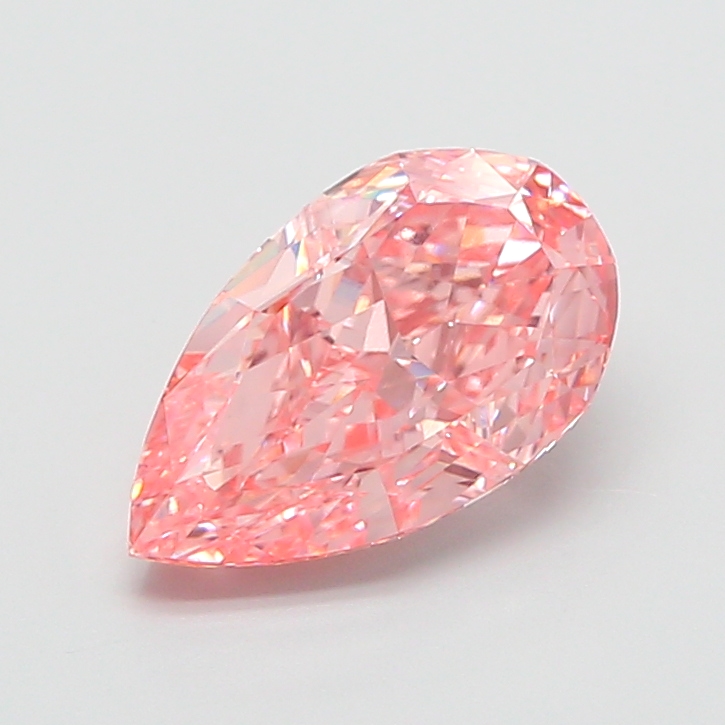 3.51 ct Pink (Vivid) VS1 Pear Modified lab-grown diamond