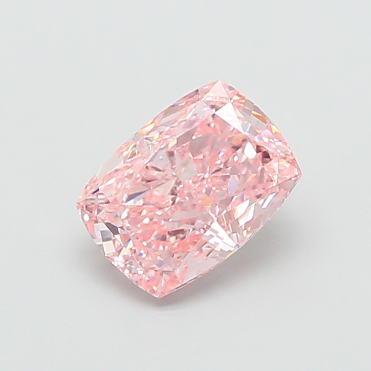2.54 ct Pink (Intense) VVS2 Cushion lab-grown diamond