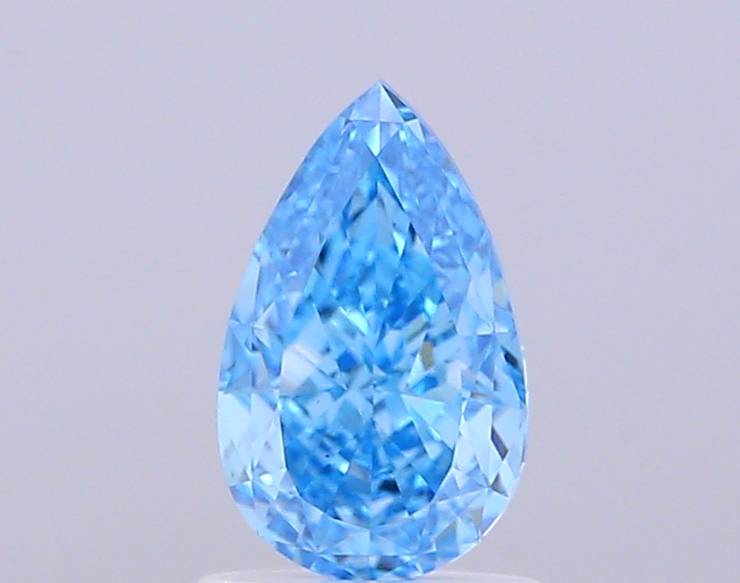 1.01 ct Pear, Fancy Vivid Blue VS1 IGI CVD