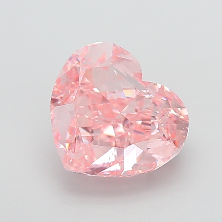 7.05 ct Pink (Intense) VS1 Heart Modified lab-grown diamond