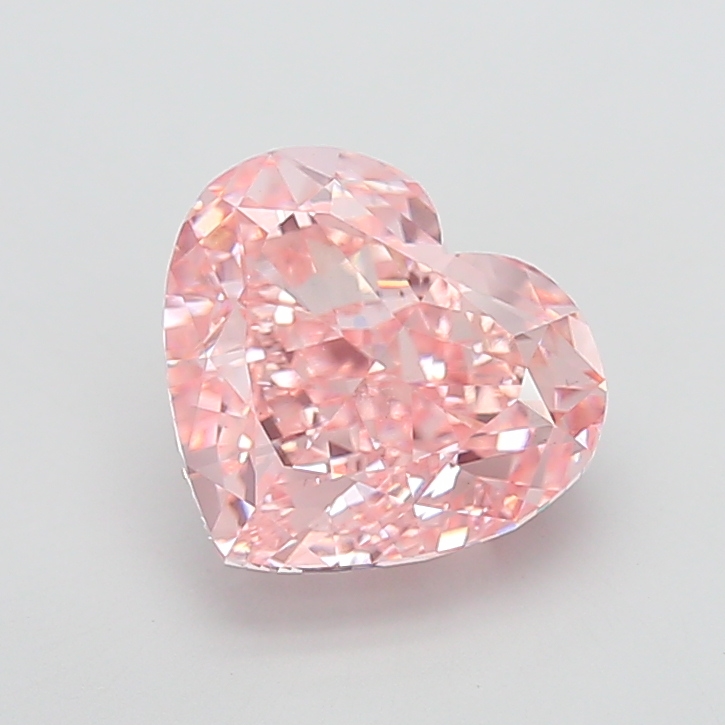 8.01 ct Pink (Vivid) VS1 Heart Modified lab-grown diamond