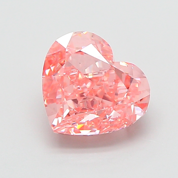 2.77 ct Pink (Vivid) VS1 Heart Modified lab-grown diamond