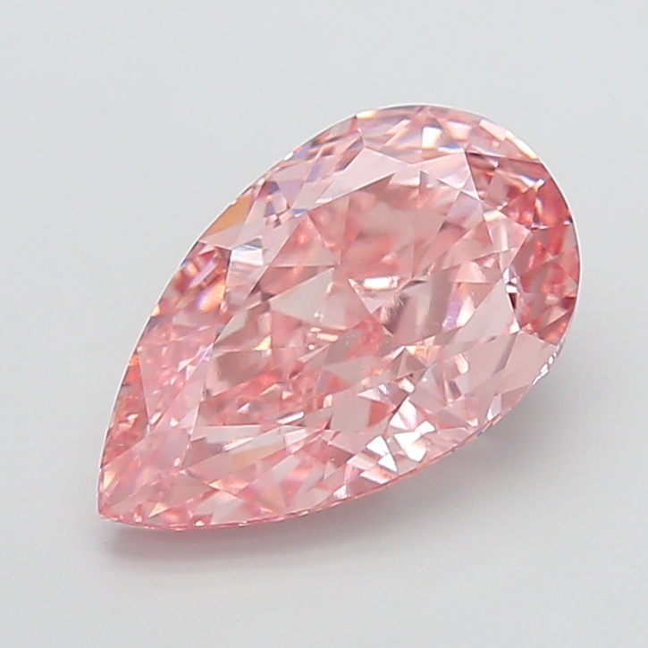 10.05 ct Pink (Vivid) VS1 Pear Modified lab-grown diamond