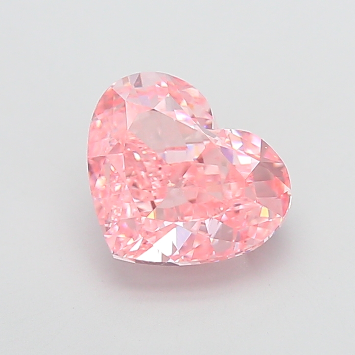 5.03 ct Pink (Vivid) VS1 Heart Modified lab-grown diamond