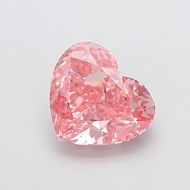 4.54 ct Pink (Vivid) VS1 Heart Modified lab-grown diamond
